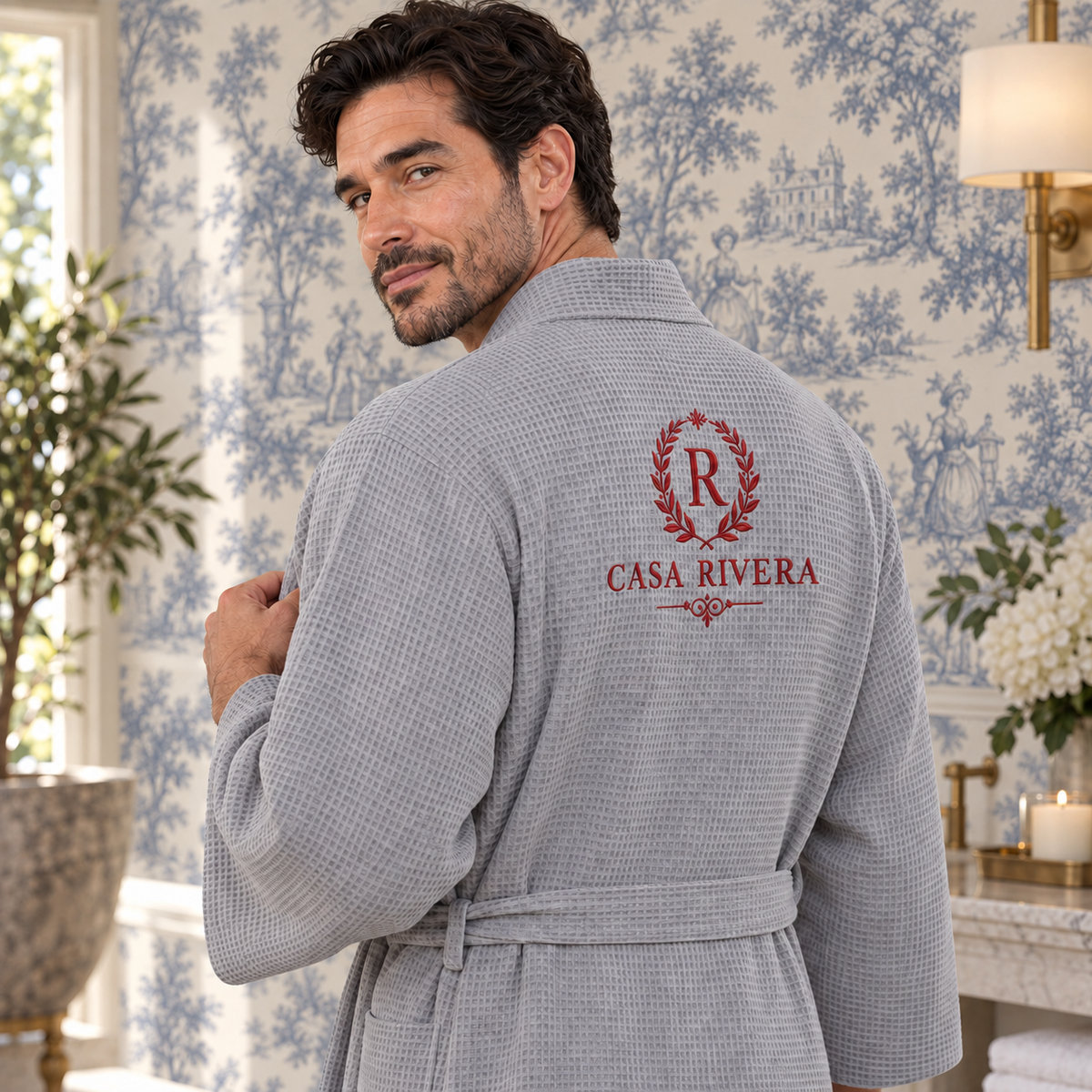 Men’s Waffle Spa Bathrobe