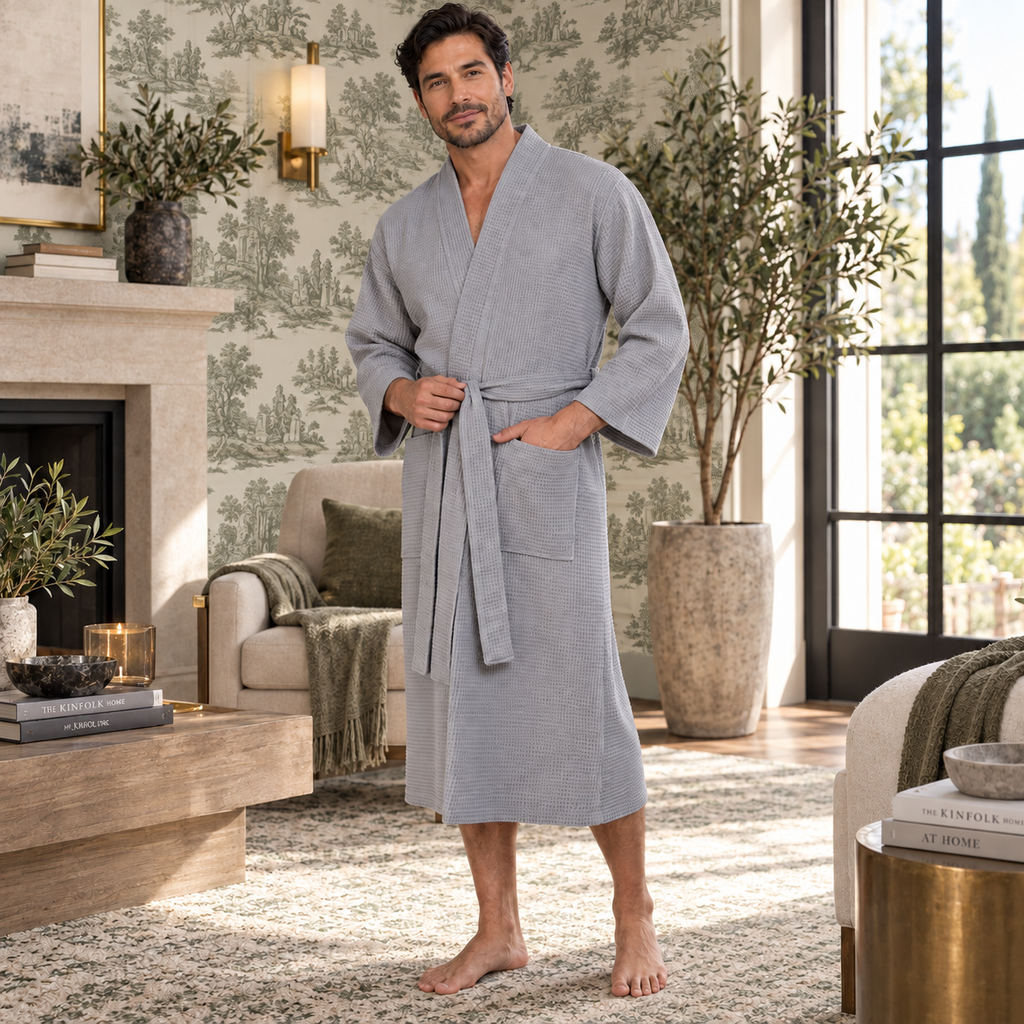 Men’s Waffle Spa Bathrobe