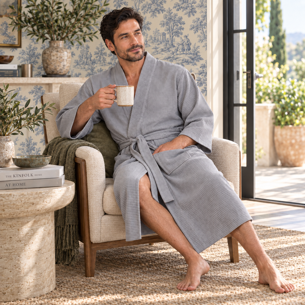 Men’s Waffle Spa Bathrobe