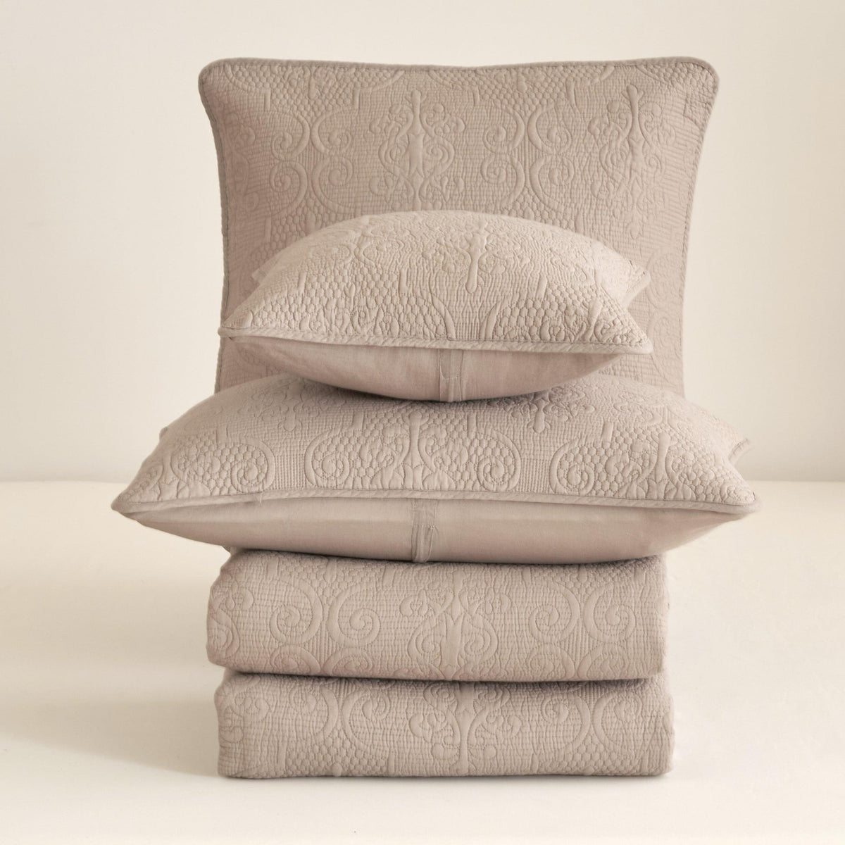 DaDa Bedding Sand Dollar Cotton Bedspread Set – Beige