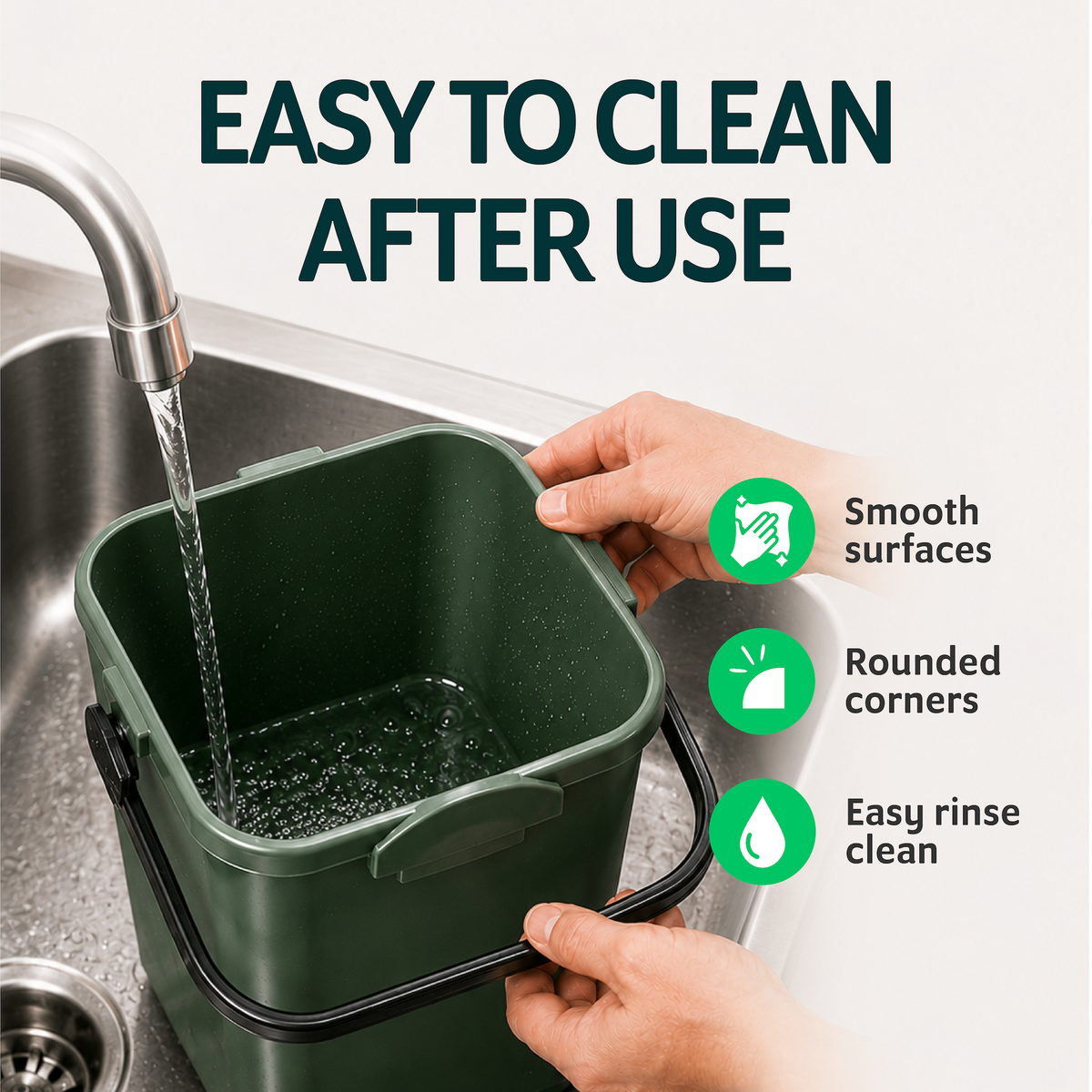 EcoSafe EcoCaddy Food Scrap Bin – 6 Gallons