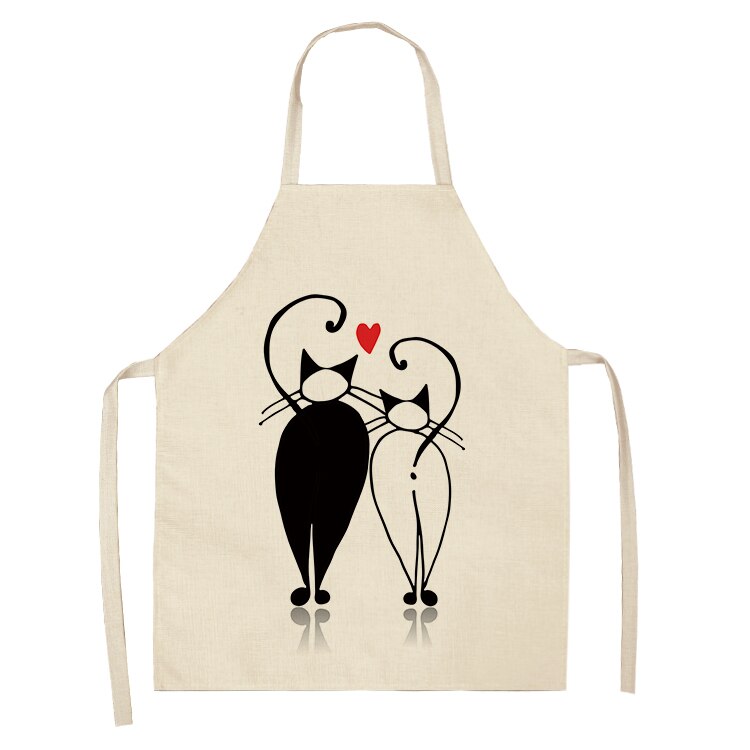 Cat Print Kitchen Apron