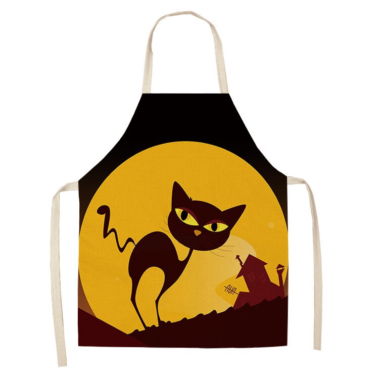 Cat Print Kitchen Apron