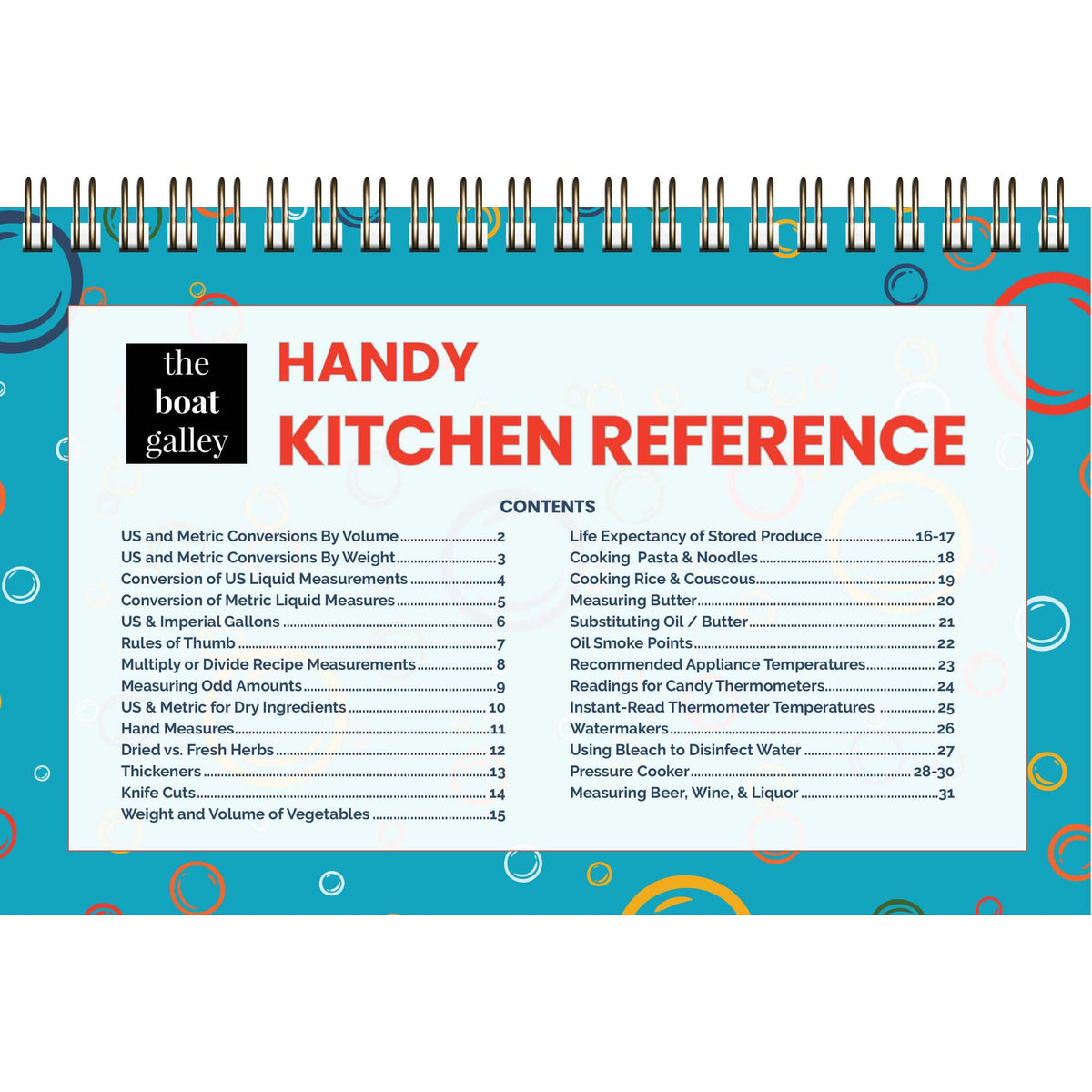 Handy Kitchen Reference – Cooking Conversion Booklet