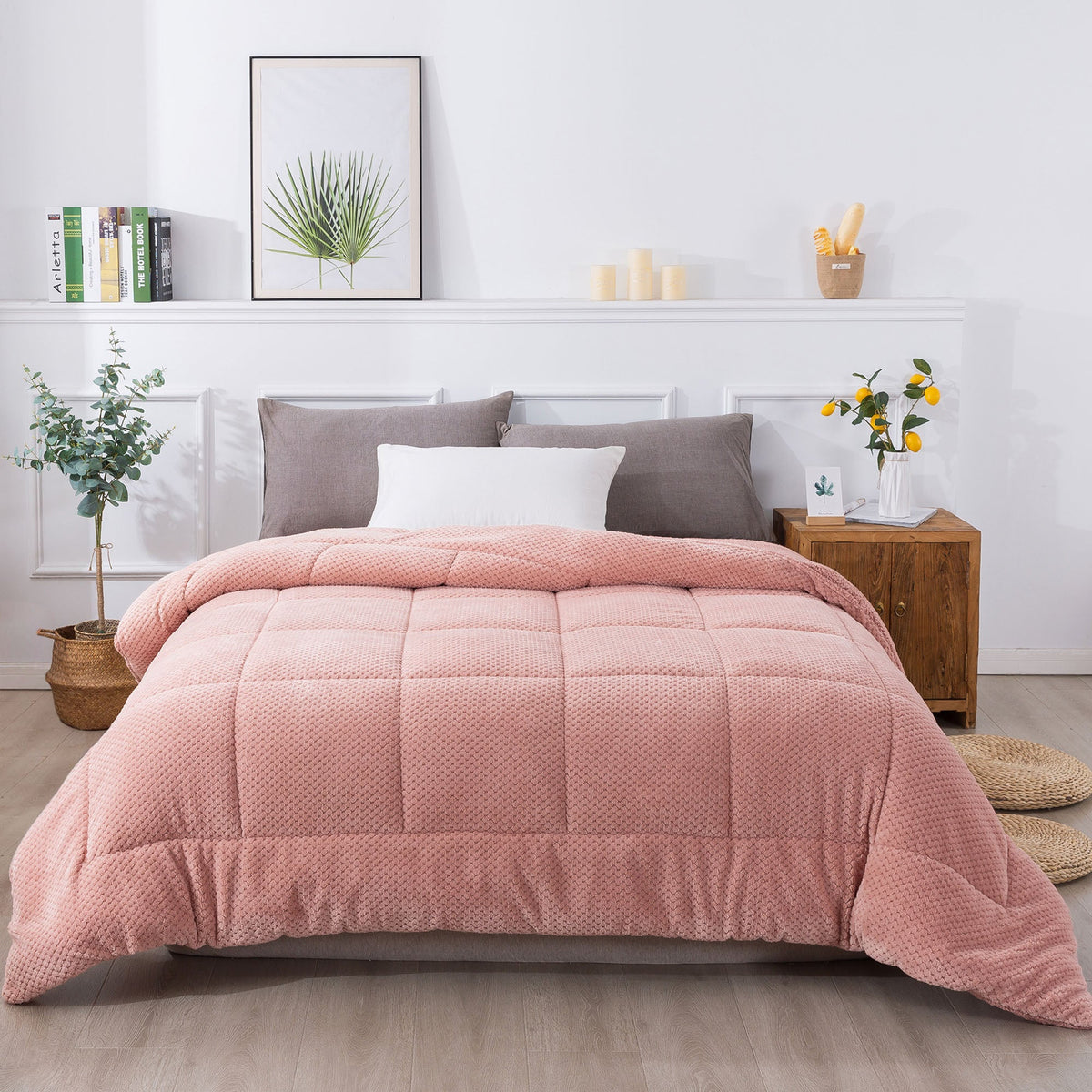 Kasentex Reversible Plush Sherpa Comforter