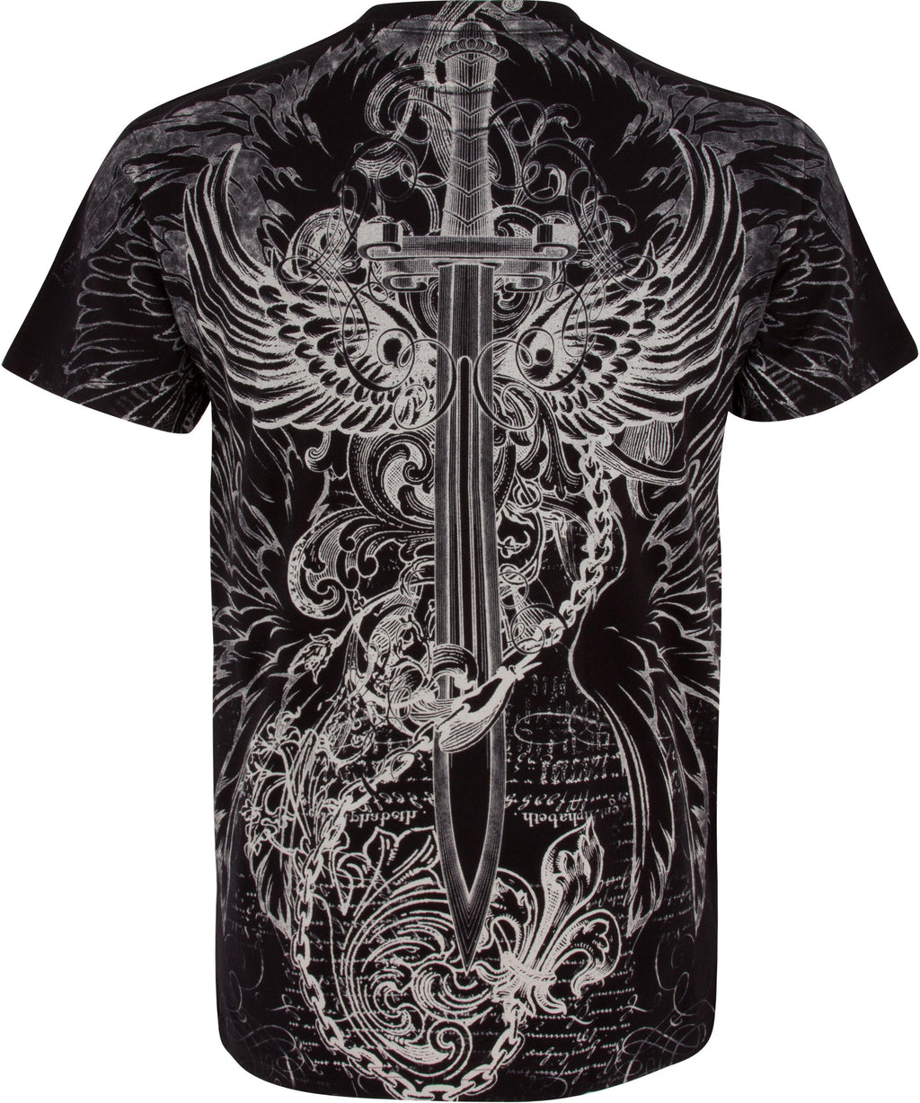 Sakkas Eagle, Sword & Chains Cotton T-Shirt