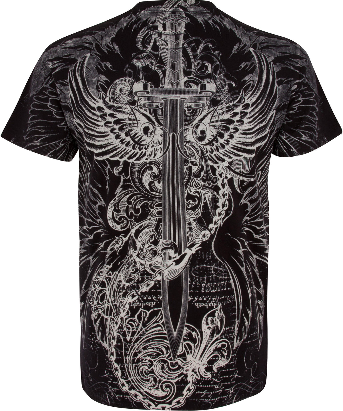 Sakkas Eagle, Sword & Chains Cotton T-Shirt