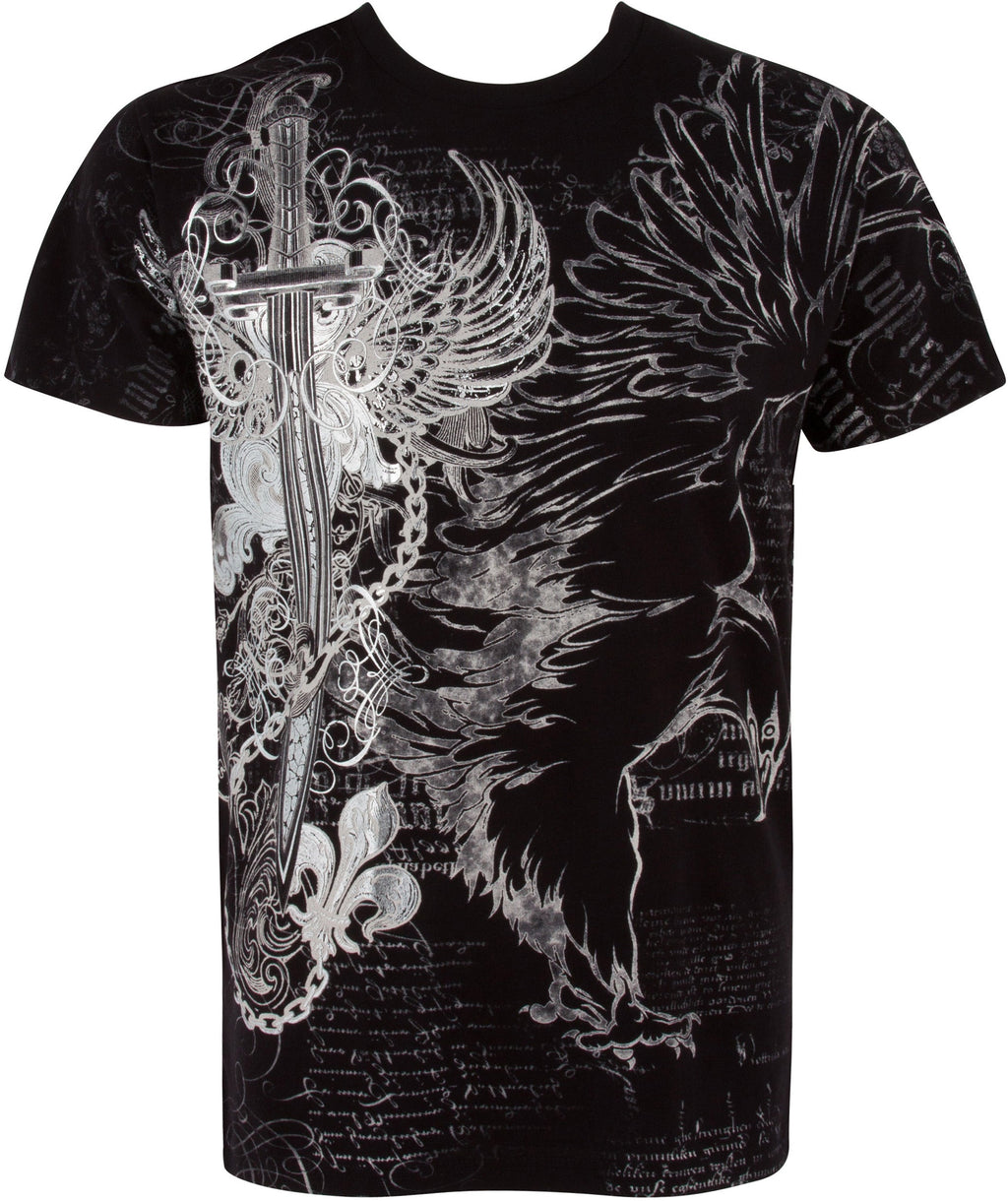 Sakkas Eagle, Sword & Chains Cotton T-Shirt
