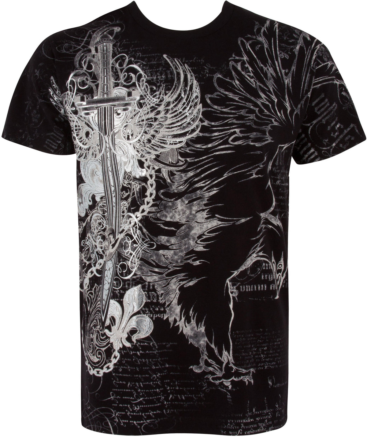 Sakkas Eagle, Sword & Chains Cotton T-Shirt