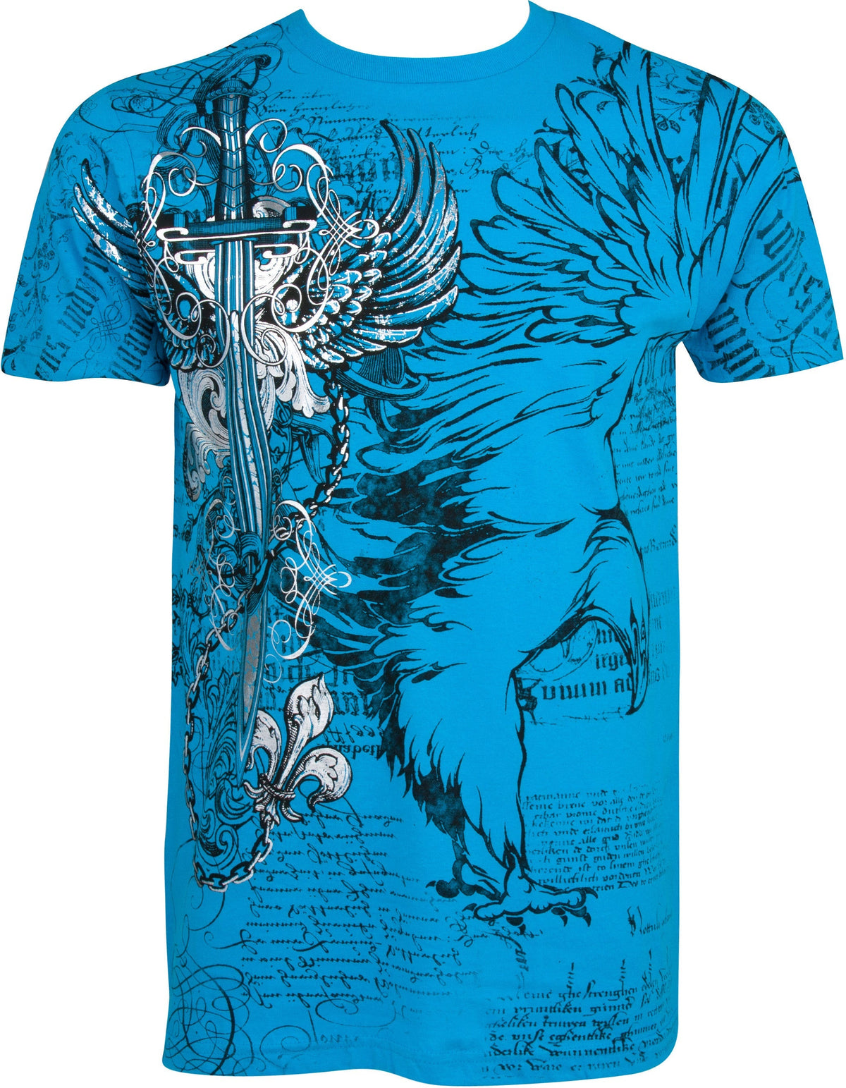 Sakkas Eagle, Sword & Chains Cotton T-Shirt