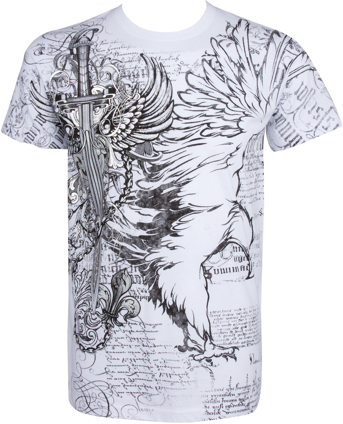 Sakkas Eagle, Sword & Chains Cotton T-Shirt