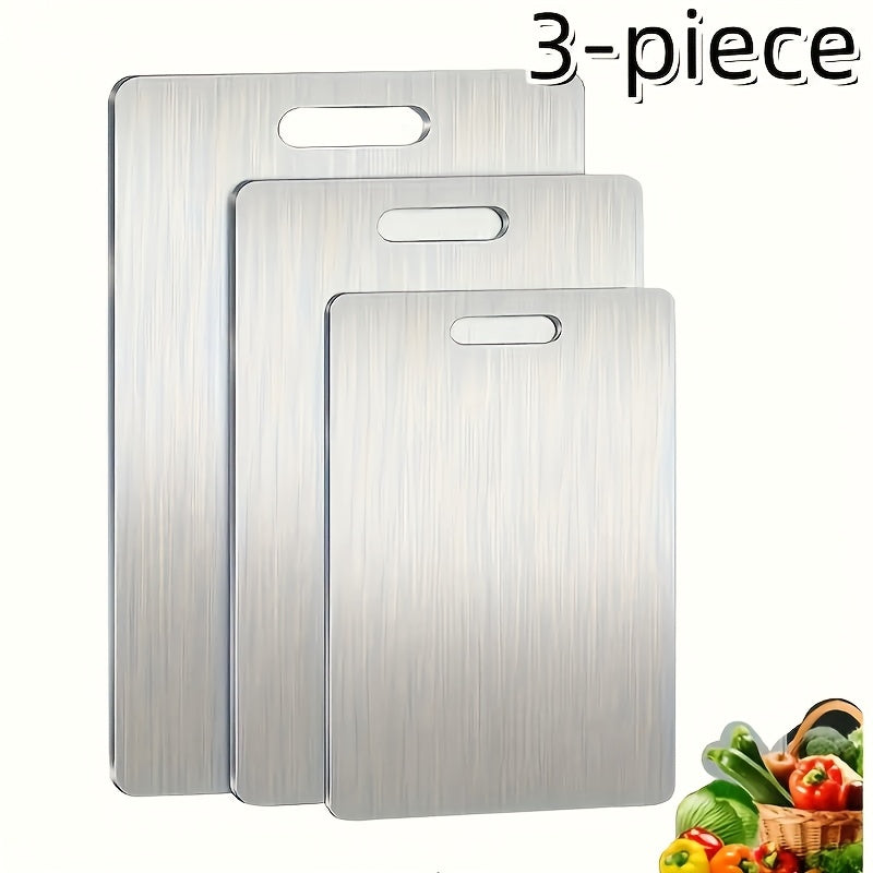 Stainless Steel Cutting Boards – Set of 3