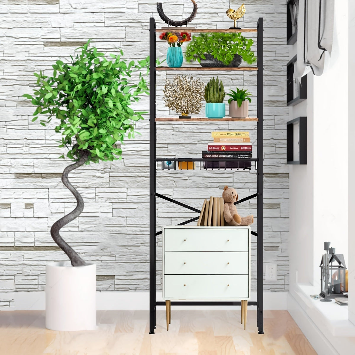 Over-the-Toilet Storage Rack – 4 or 5 Tiers