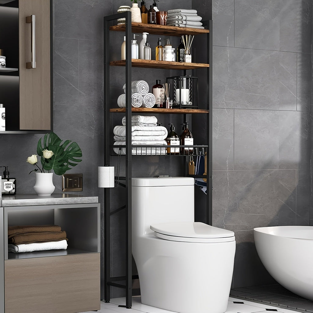 Over-the-Toilet Storage Rack – 4 or 5 Tiers