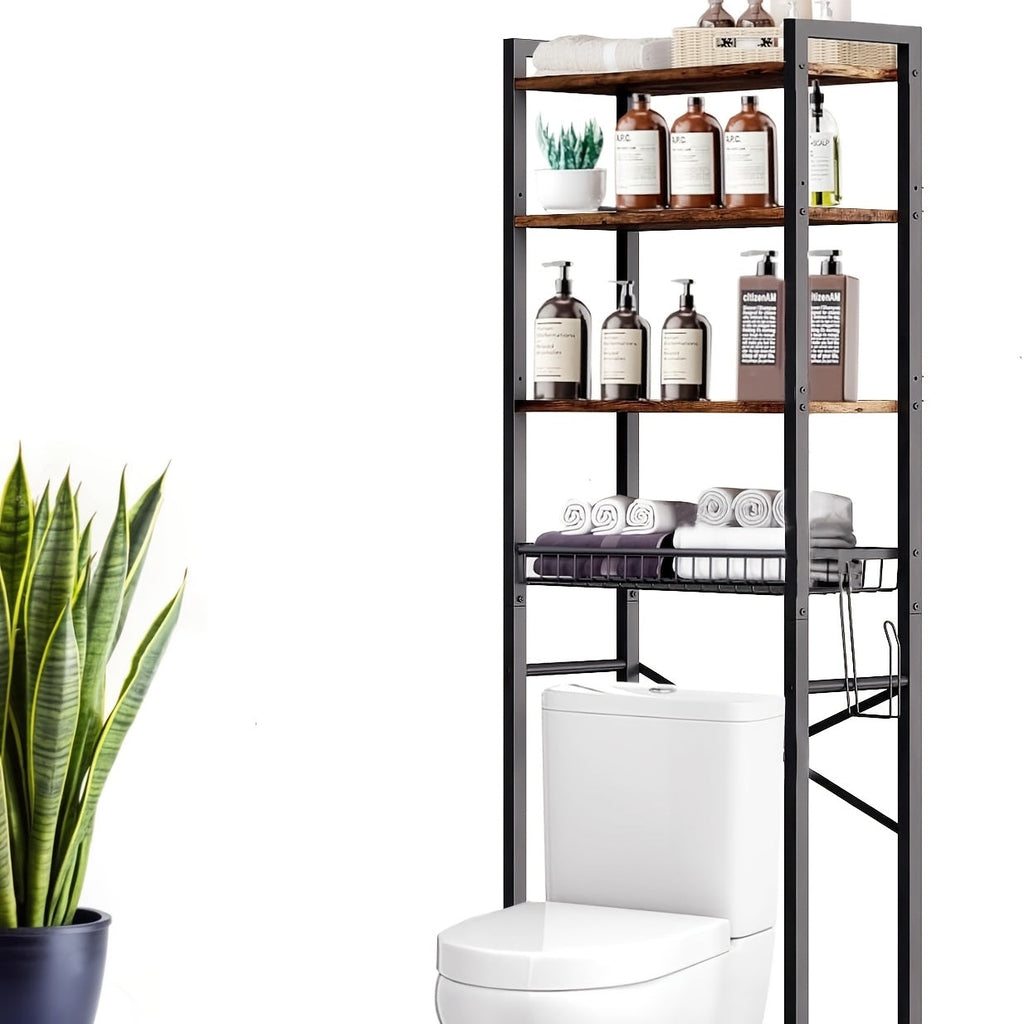 Over-the-Toilet Storage Rack – 4 or 5 Tiers