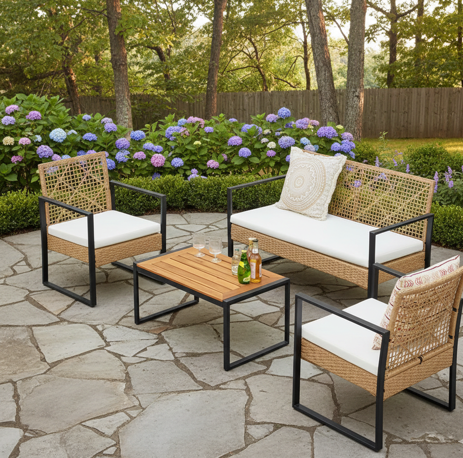 4-Piece Outdoor Patio Furniture Set – Multiple Styles