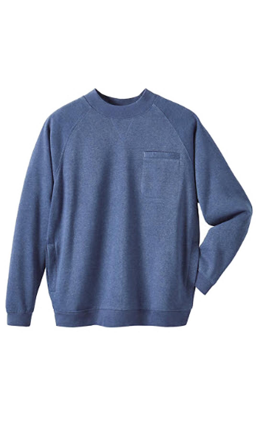 Men’s 3-Pocket Fleece Sweatshirt with Raglan Seams