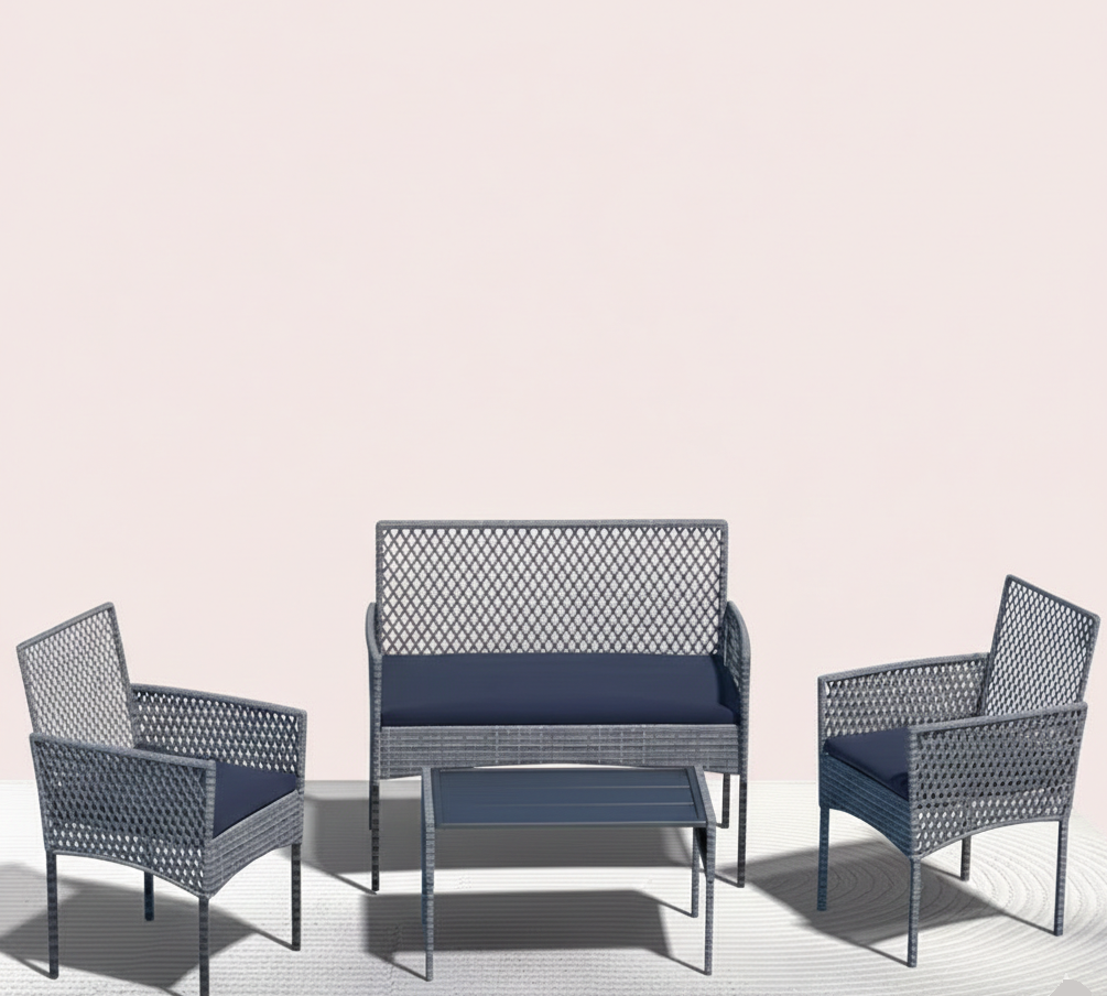 4-Piece Outdoor Patio Furniture Set – Multiple Styles