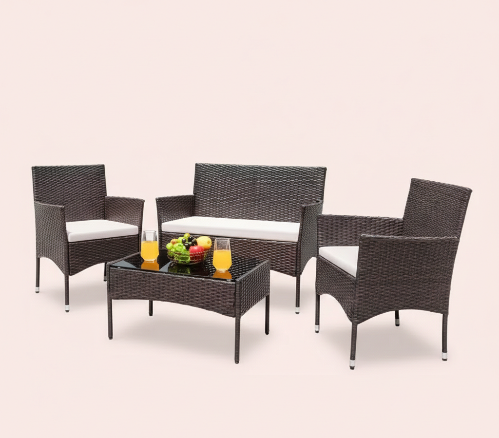 4-Piece Outdoor Patio Furniture Set – Multiple Styles
