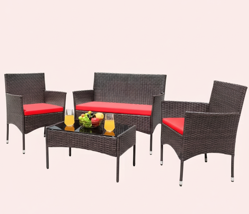 4-Piece Outdoor Patio Furniture Set – Multiple Styles