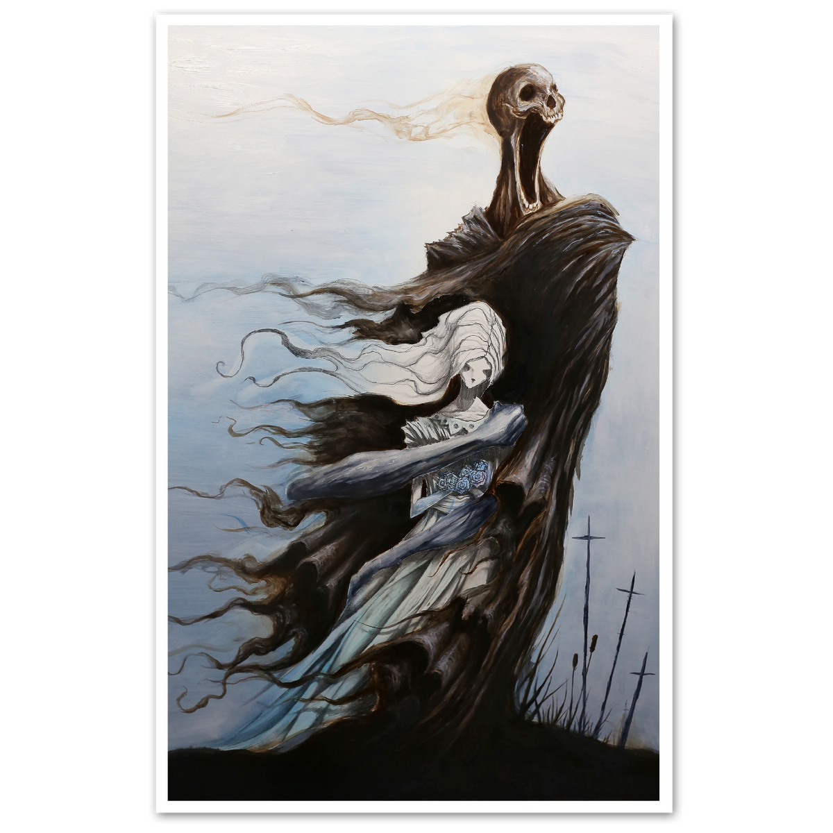 Mourning Death Art Print – 11 × 17 Inches