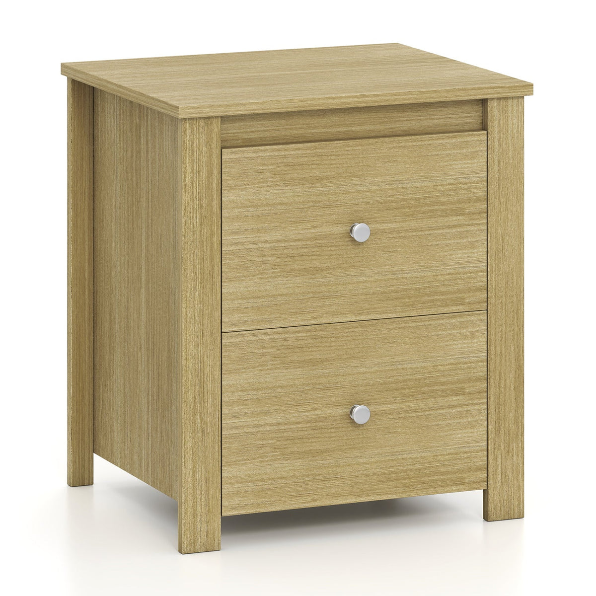 Compact 2-Drawer Nightstand