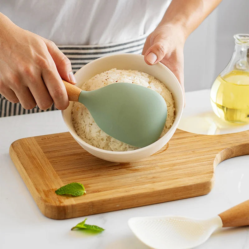 Silicone Cooking Spoon – White