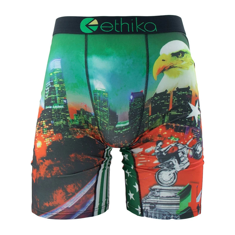ETHIKA Men's Printed Boxer Shorts, 1 Pair