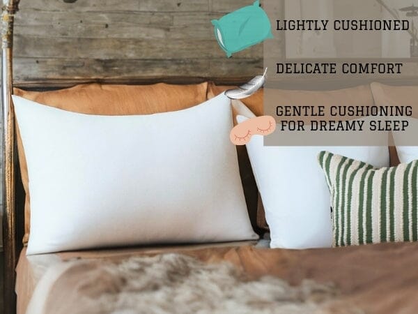DaDa Bedding Medium-Firm Pillow Insert – 20 × 28 Inches