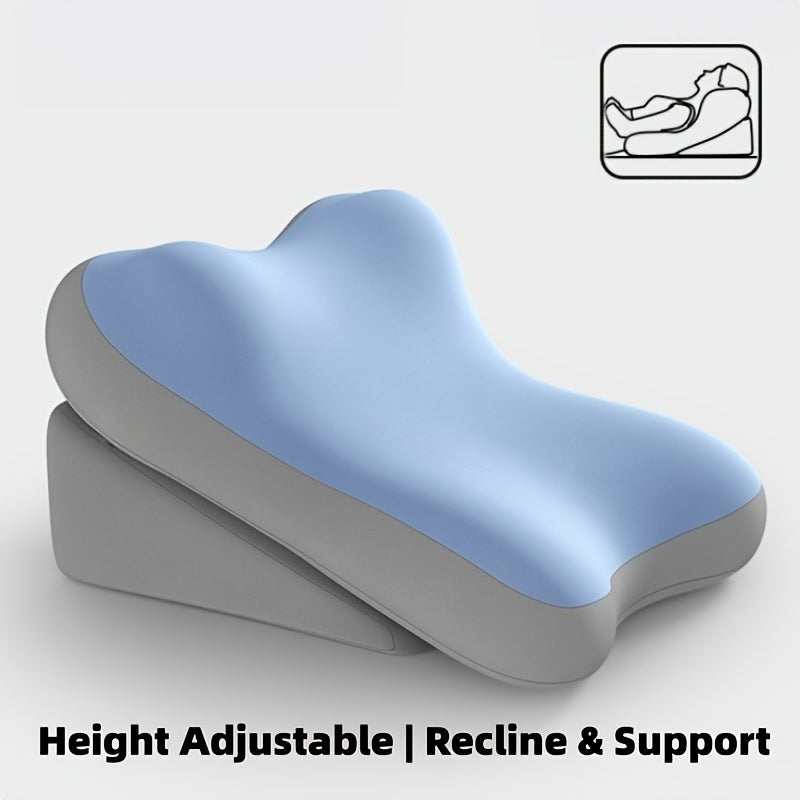 Adjustable Memory Foam Bed Wedge Pillow – 2 Pieces
