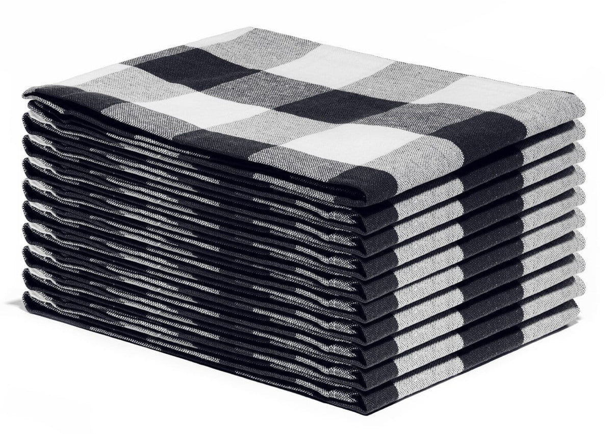 Plaid Cotton Kitchen Towels – Set of 6