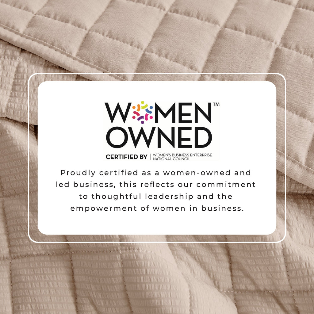 Box-Stitched Seersucker Quilt Set - Seersucker Collection