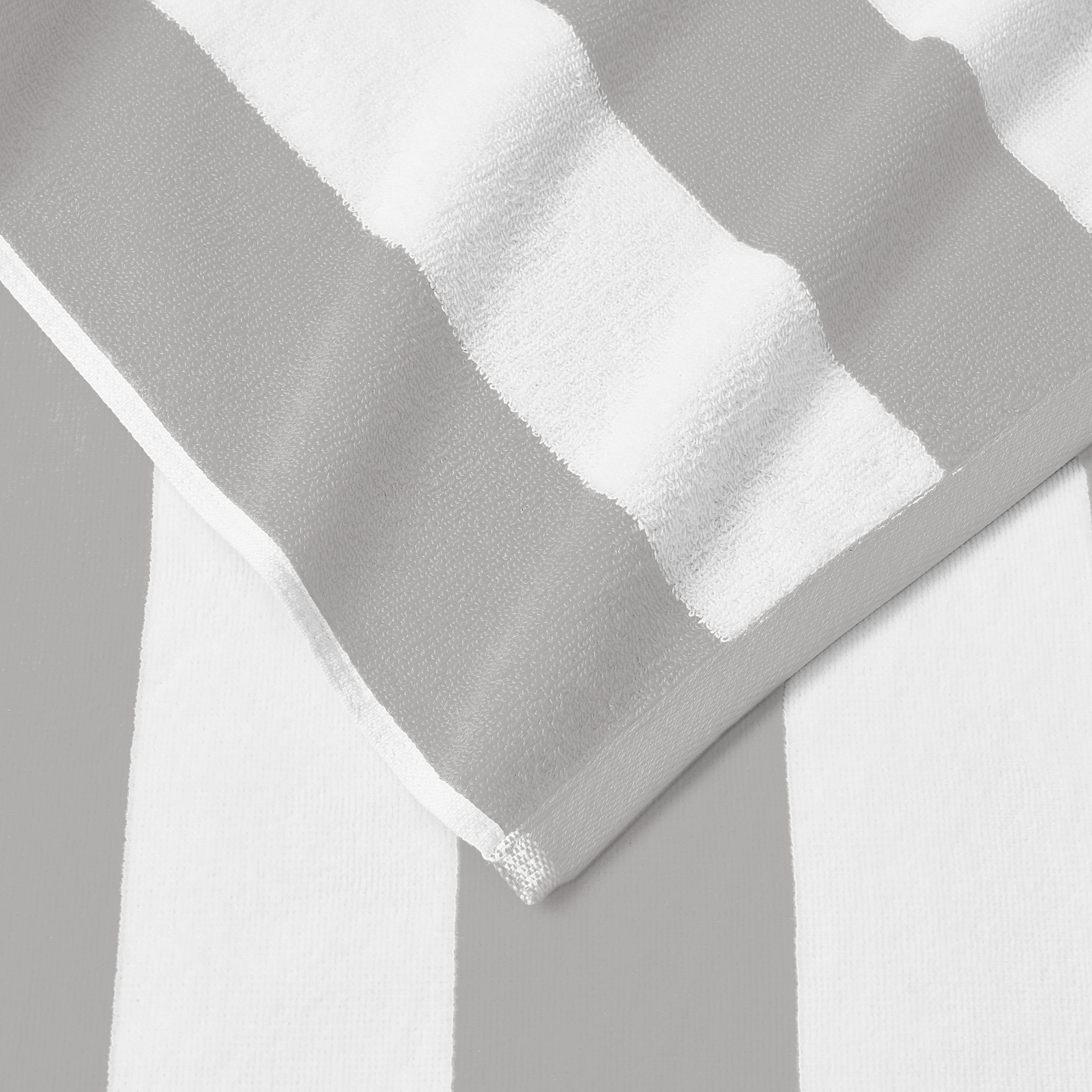 Cotton Velour Cabana Stripe Beach Towel - Novia Collection.