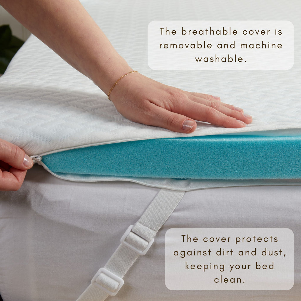 2-Inch Gel-Infused Memory Foam Mattress Topper