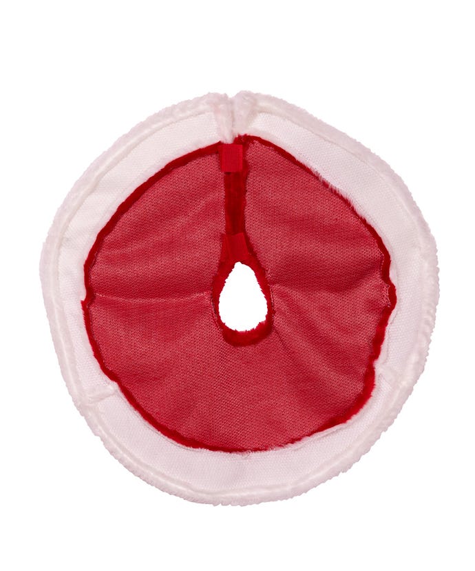 15-Inch Mini Red Plush Christmas Tree Skirt