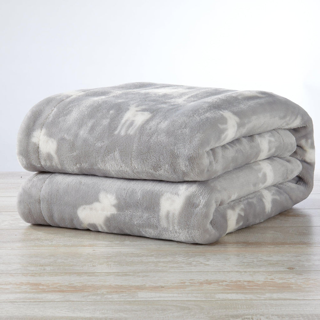 Great Bay Home Kinsley Velvet Plush & Sherpa Blanket