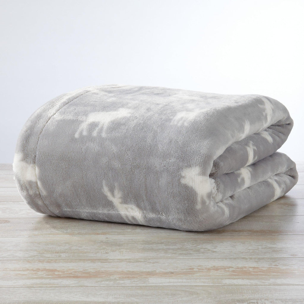 Great Bay Home Kinsley Velvet Plush & Sherpa Blanket