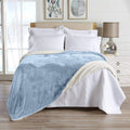Great Bay Home Kinsley Velvet Plush & Sherpa Blanket