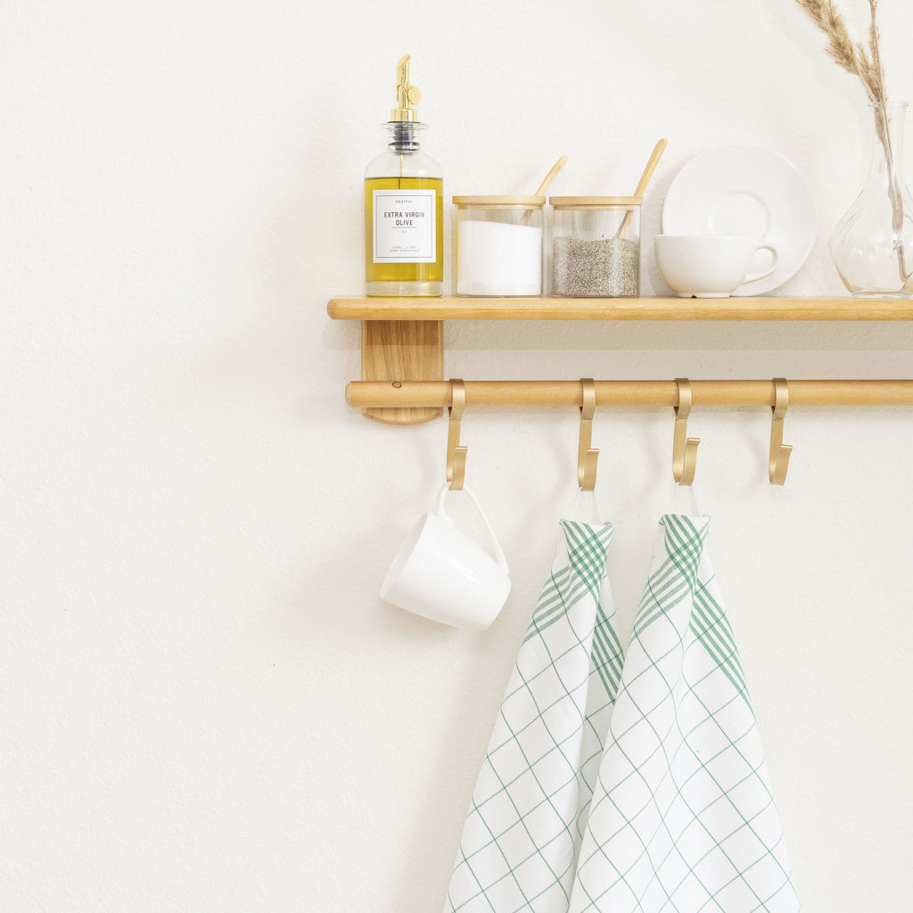 Windowpane Cotton Kitchen Towels – Set of 6