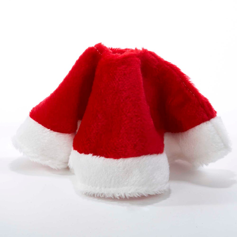 15-Inch Mini Red Plush Christmas Tree Skirt