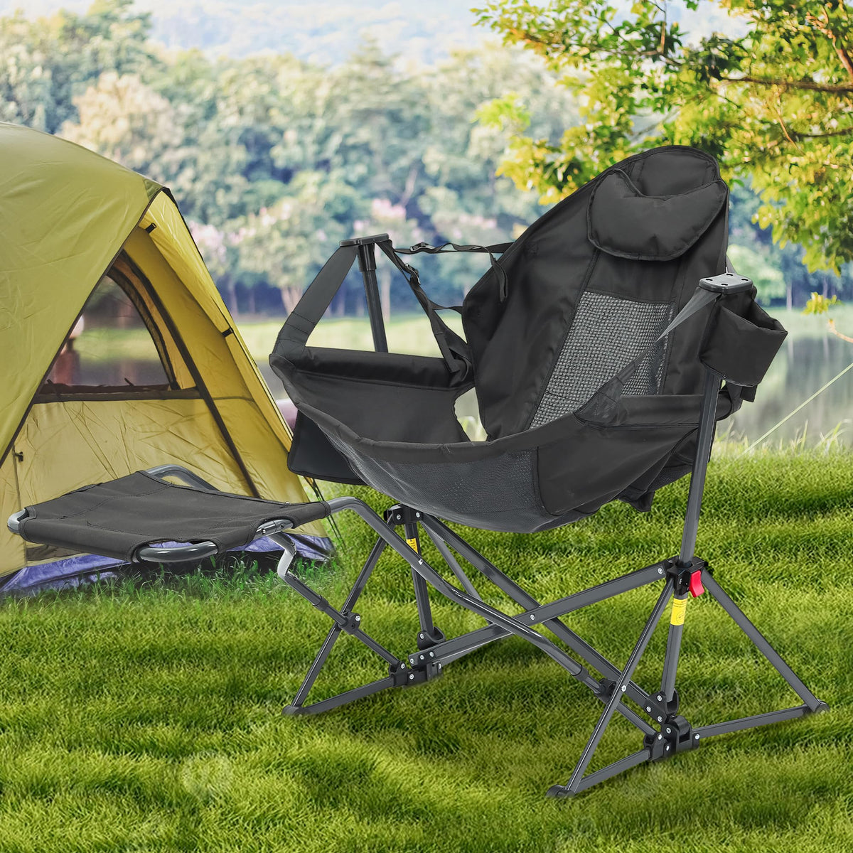 Ainfox Hammock Camping Chair with Footrest