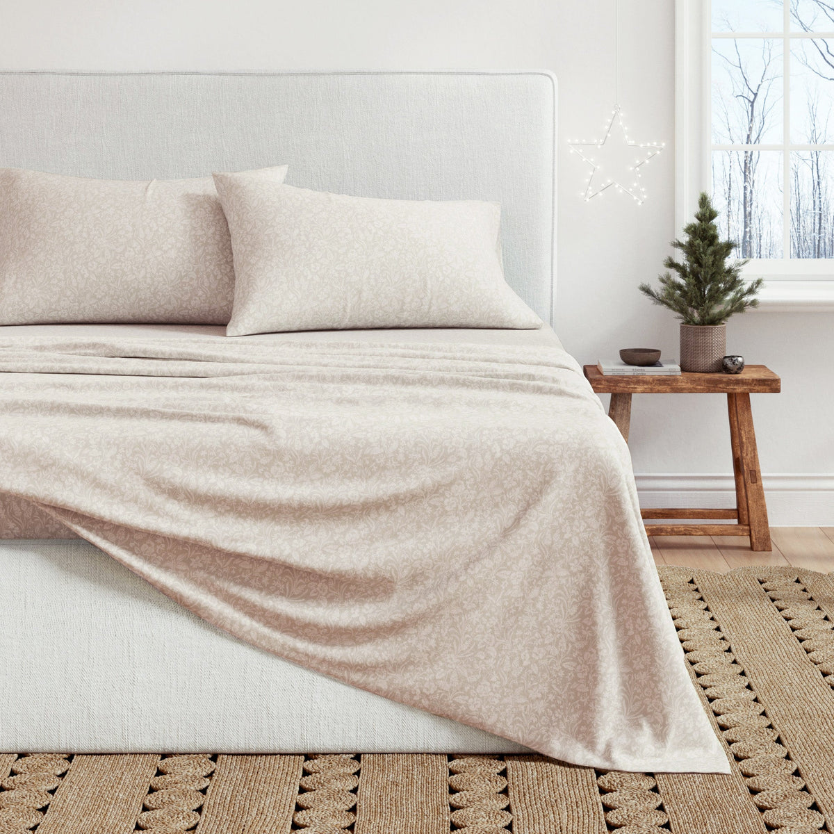 Turkish Cotton Flannel Sheet Set – Winter Floral Collection