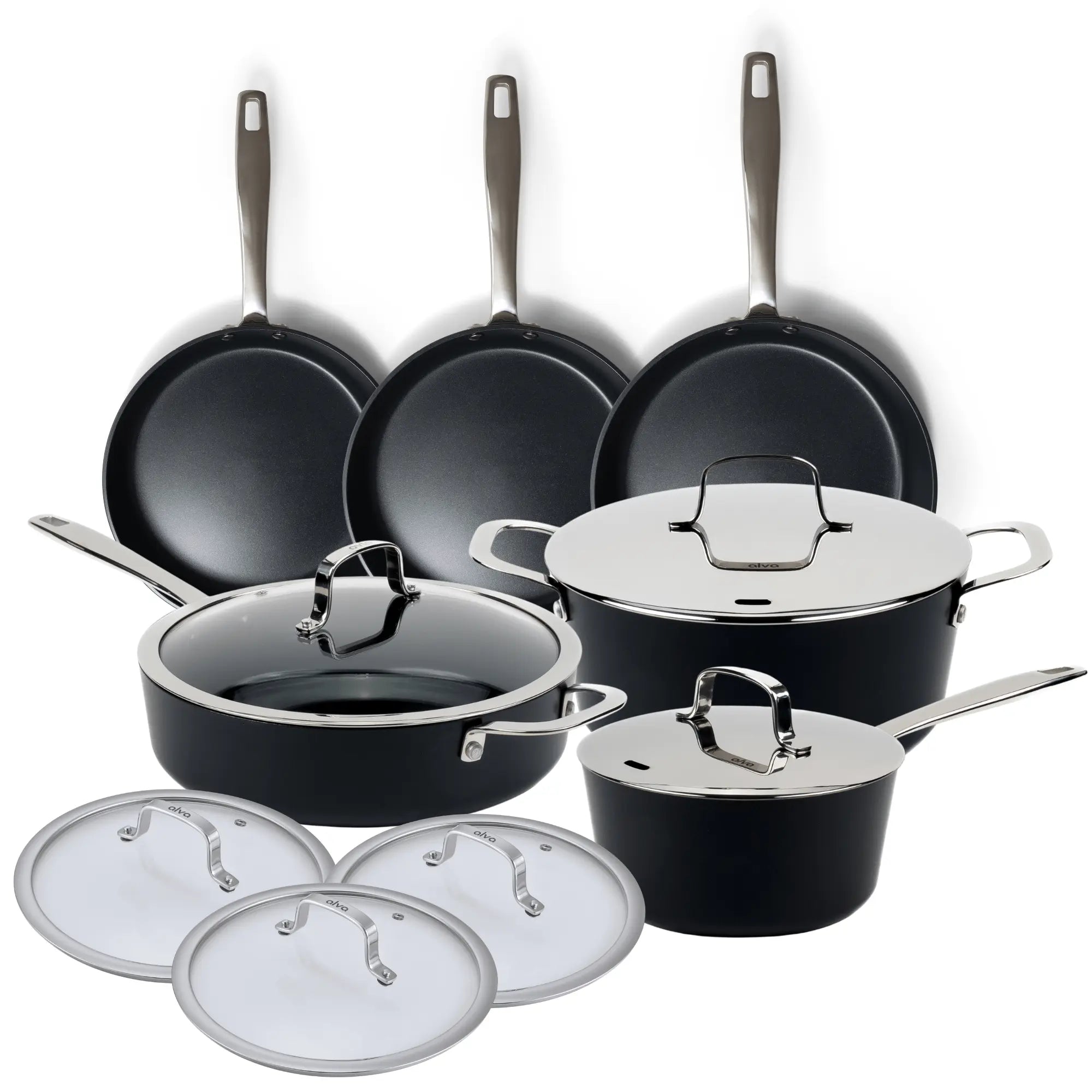 Ceramic Nonstick Cookware Set, 12-Piece