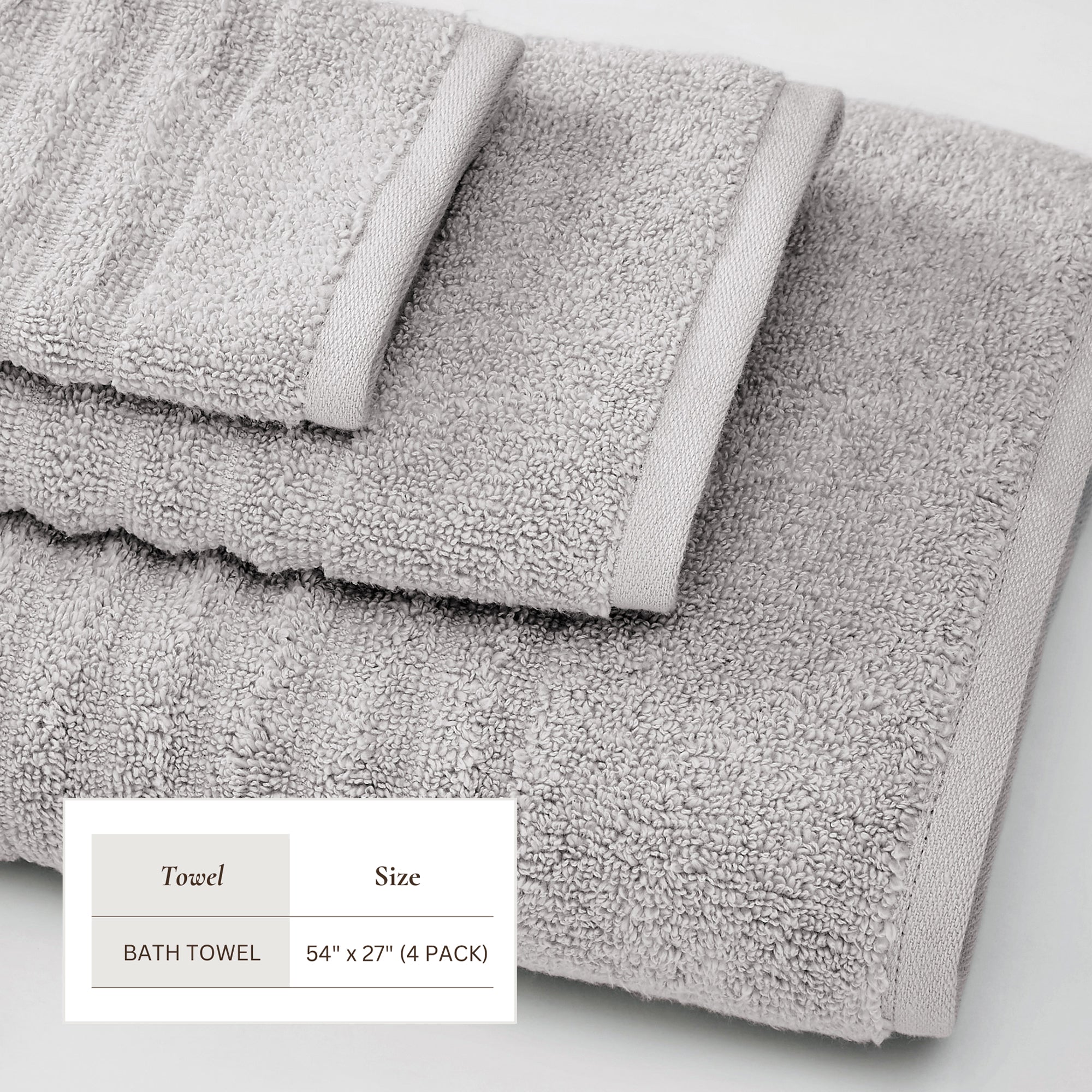 Luxury Combed Cotton Bath Towel Set - Karina Collection