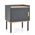 Nightstand with Cabinet Door – Gray