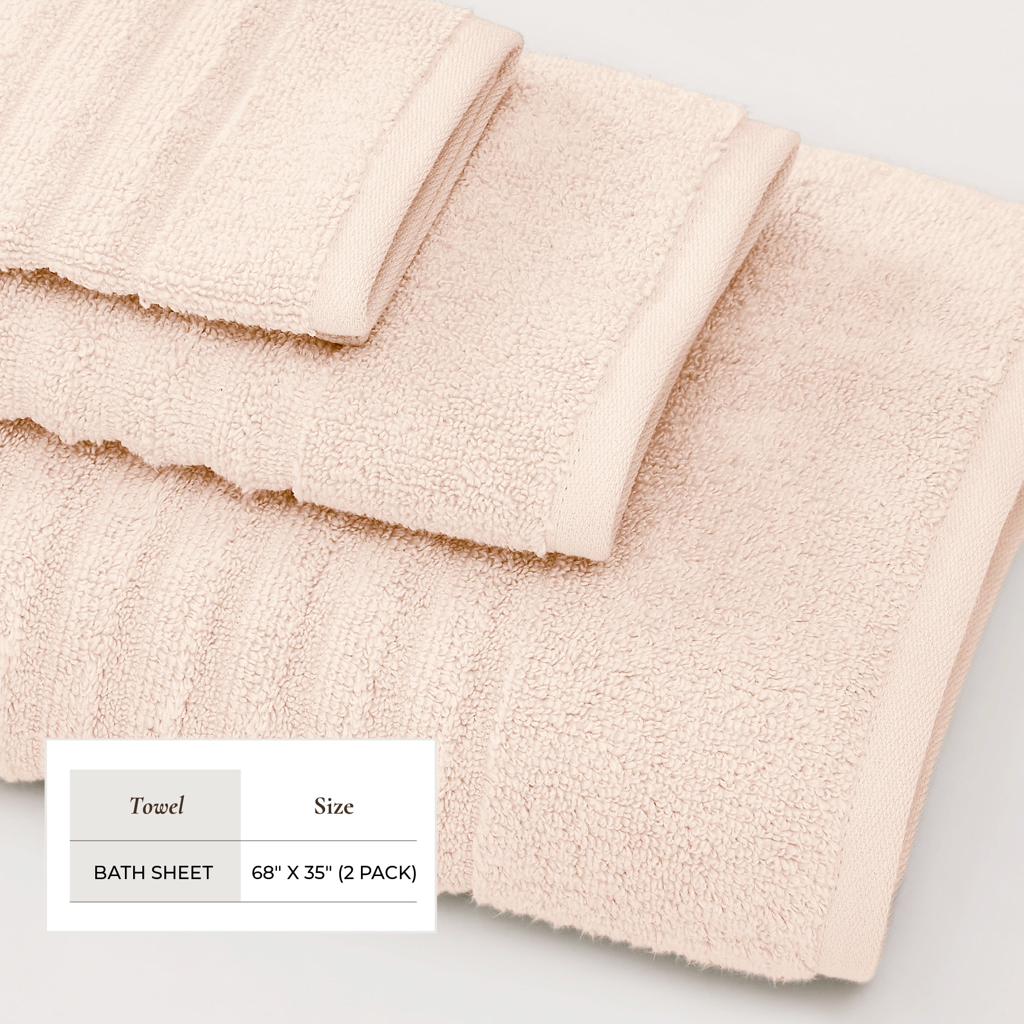 Luxury Combed Cotton Bath Towel Set - Karina Collection