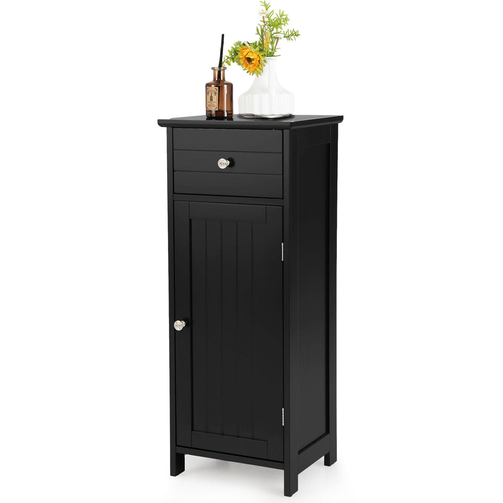 Bathroom Storage Cabinet with Drawer & Adjustable Shelf