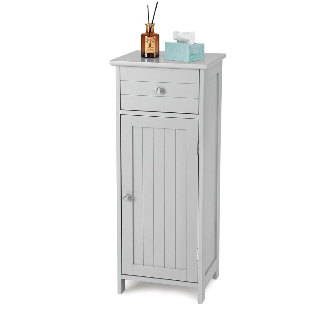 Bathroom Storage Cabinet with Drawer & Adjustable Shelf