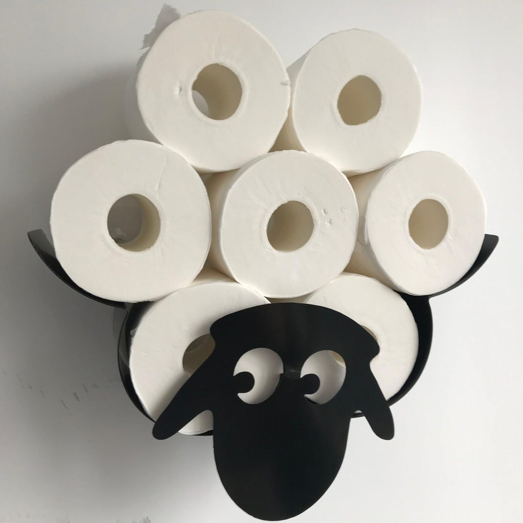 Sheep-Shaped Metal Toilet Paper Holder