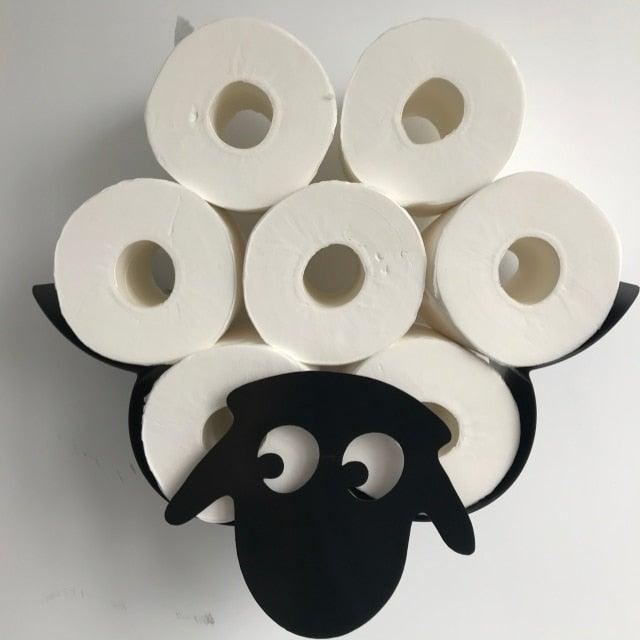 Sheep-Shaped Metal Toilet Paper Holder